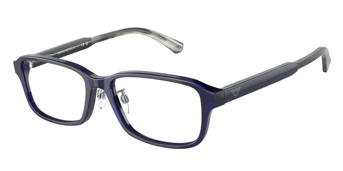 0EA3215D - Emporio Armani - Blue - (Transparent Blue 5358) - 56 - 17 - 145 MM - Ardor Eyewear 8056597781435