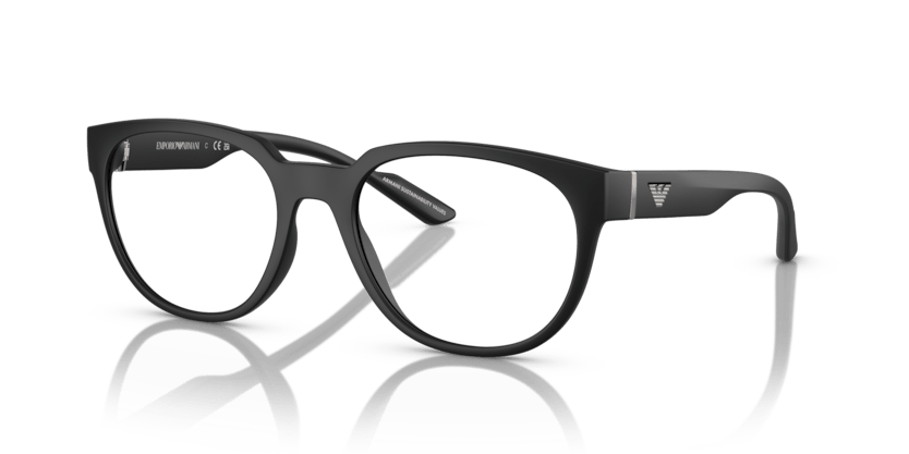 0EA3224 - Emporio Armani - Black - (Matte Black 5001) - 52 - 19 - 145 MM - Ardor Eyewear 8056597820103