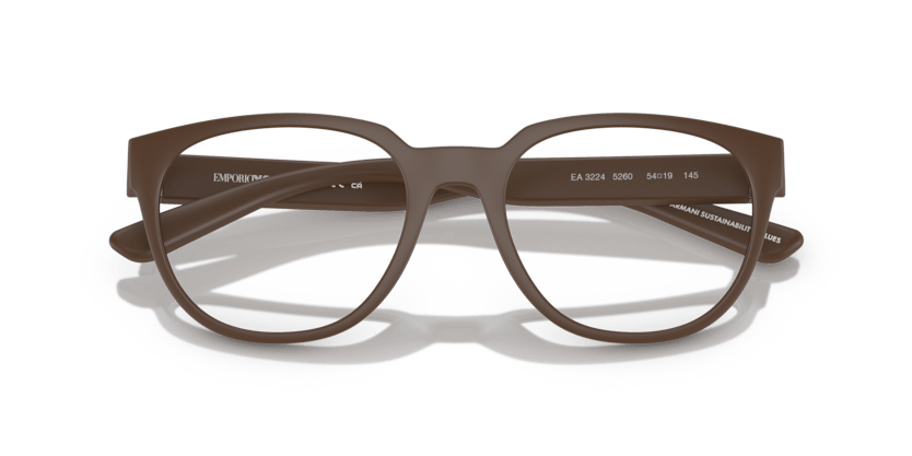 0EA3224 - Emporio Armani - Brown - (Matte Brown 5260) - 52 - 19 - 145 MM - Ardor Eyewear 8056597820165