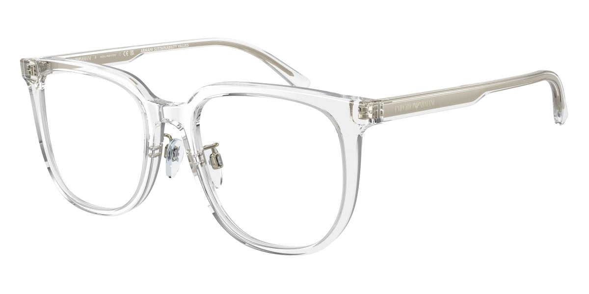 0EA3226D - Emporio Armani - Transparent - (Shiny Crystal 5893) - 54 - 19 - 145 MM - Ardor Eyewear 8056597835800