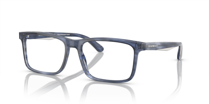 0EA3227 - Emporio Armani - Blue - (Shiny Blue/Top Smoke 6054) - 54 - 17 - 145 MM - Ardor Eyewear 8056597946964