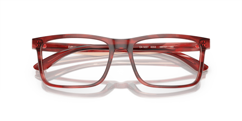 0EA3227 - Emporio Armani - Red - (Shiny Bordeaux/Top Smoke 6053) - 56 - 17 - 145 MM - Ardor Eyewear 8056597946957