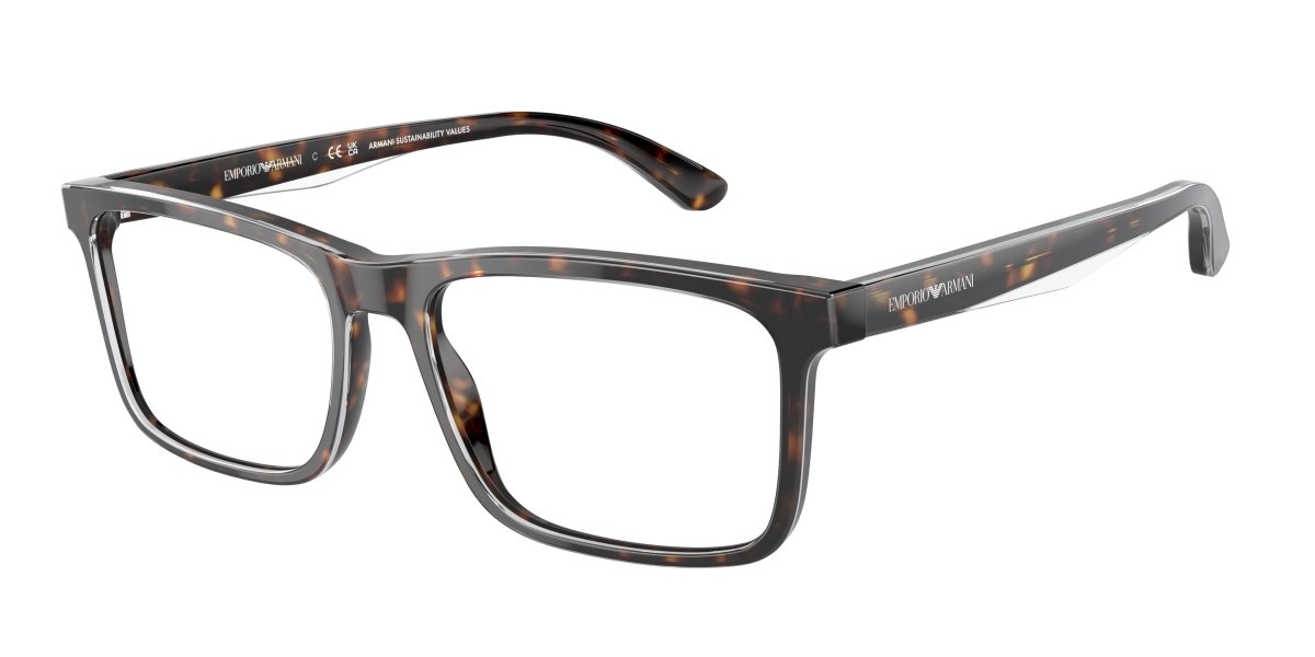 0EA3227 - Emporio Armani - Tortoise - (Shiny Havana/Top Crystal 6052) - 56 - 17 - 145 MM - Ardor Eyewear 8056597946933