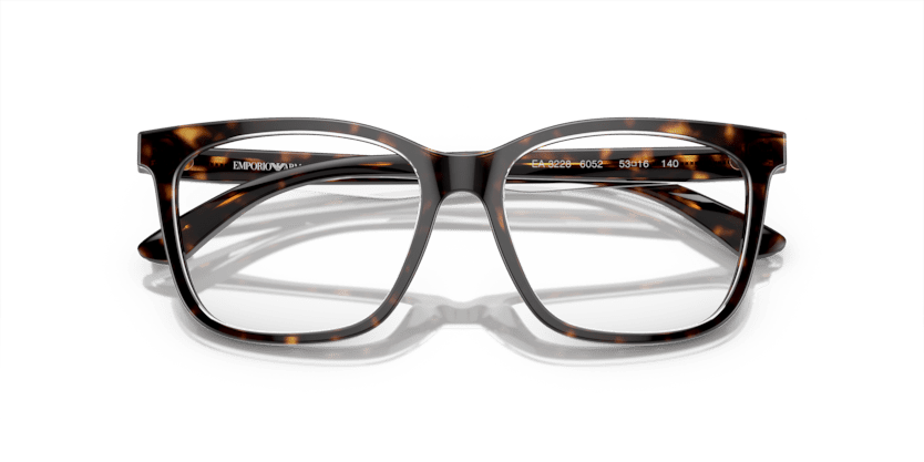 0EA3228 - Emporio Armani - Tortoise - (Shiny Havana/Top Crystal 6052) - 53 - 16 - 140 MM - Ardor Eyewear 8056597946827