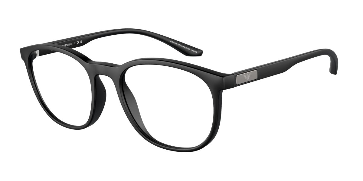 0EA3229 - Emporio Armani - Black - (Matte Black 5001) - 51 - 19 - 145 MM - Ardor Eyewear 8056597944380