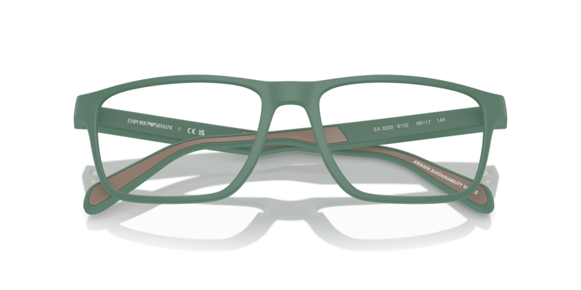 0EA3233 - Emporio Armani - Green - (Matte Alpine Green 6102) - 56 - 17 - 145 MM - Ardor Eyewear 8056262035610