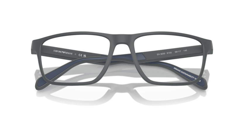 0EA3233 - Emporio Armani - Grey - (Matte Dark Grey 6103) - 54 - 17 - 145 MM - Ardor Eyewear 8056262035641