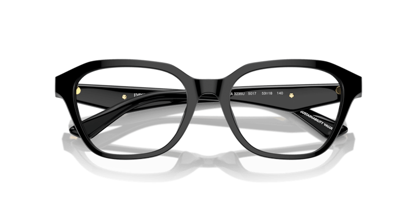 0EA3235U - Emporio Armani - Black - (Shiny Black 5017) - 51 - 18 - 140 MM - Ardor Eyewear 8056262038062