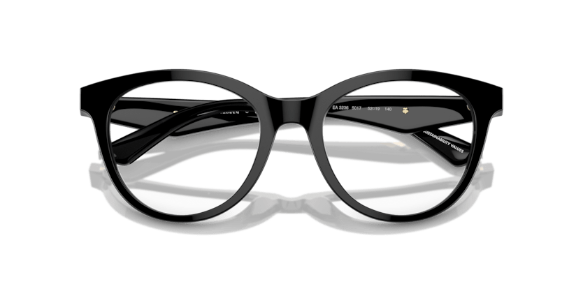 0EA3236 - Emporio Armani - Black - (Shiny Black 5017) - 50 - 19 - 140 MM - Ardor Eyewear 8056262037027