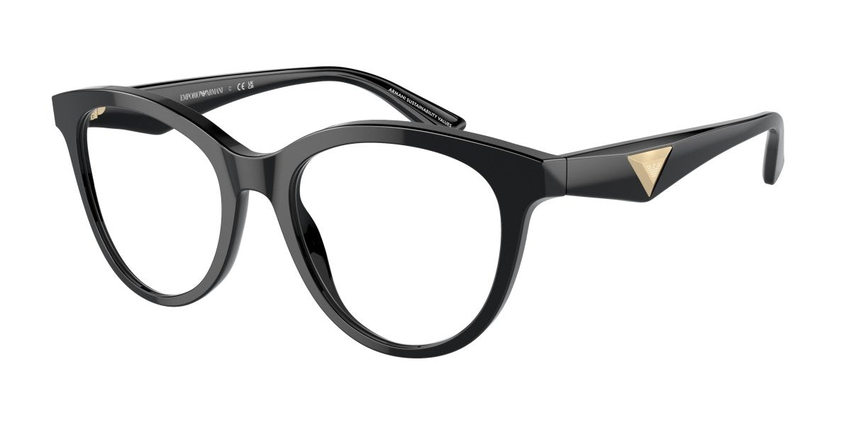 0EA3236 - Emporio Armani - Black - (Shiny Black 5017) - 50 - 19 - 140 MM - Ardor Eyewear 8056262037027