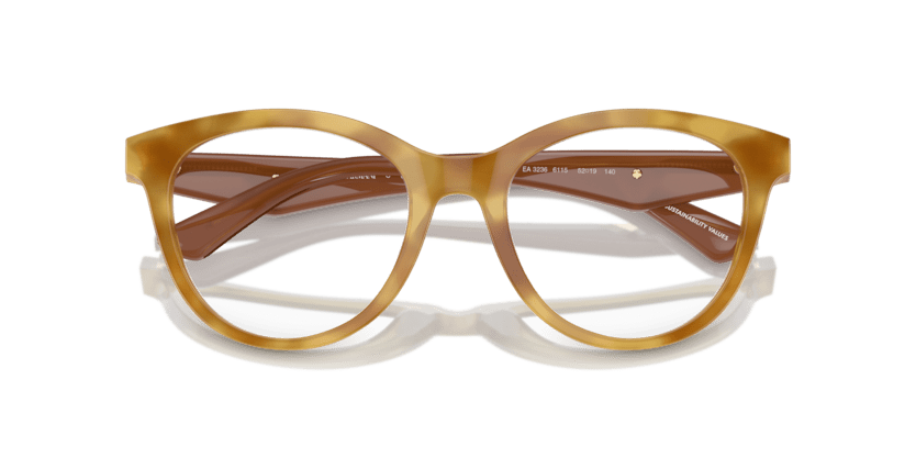 0EA3236 - Emporio Armani - Brown - (Shiny Light Havana 6115) - 50 - 19 - 140 MM - Ardor Eyewear 8056262037102