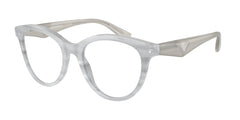 0EA3236 - Emporio Armani - Grey - (Shiny Striped Grey 6114) - 50 - 19 - 140 MM - Ardor Eyewear 8056262037065