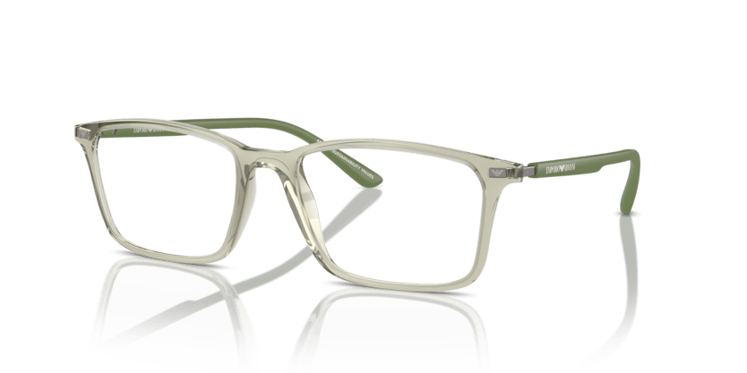 0EA3237 - Emporio Armani - Green - (Shiny Transparent Green 6107) - 53 - 18 - 145 MM - Ardor Eyewear 8056262035894