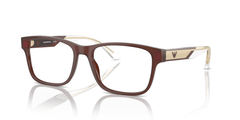 0EA3239 - Emporio Armani - Brown - (Shiny Opaline Brown 6095) - 53 - 17 - 145 MM - Ardor Eyewear 8056262034668