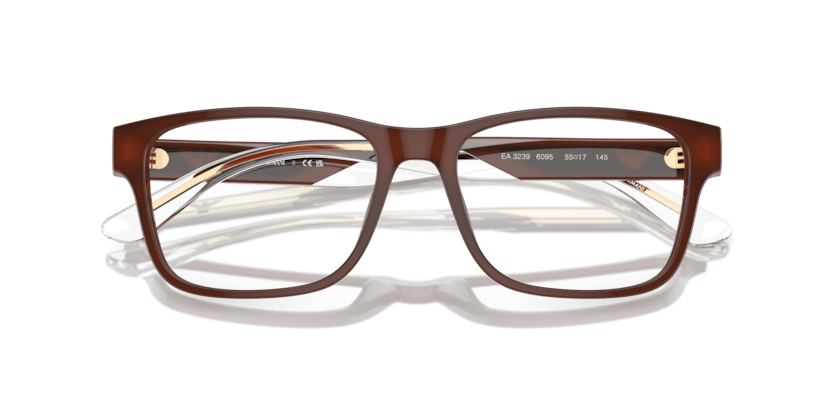 0EA3239 - Emporio Armani - Brown - (Shiny Opaline Brown 6095) - 53 - 17 - 145 MM - Ardor Eyewear 8056262034668