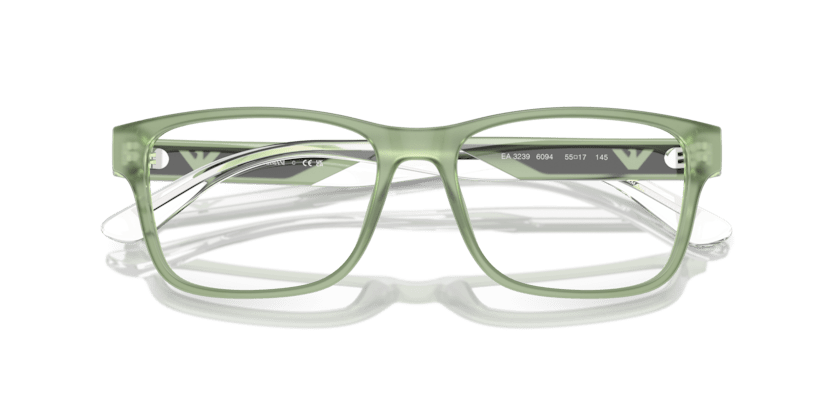 0EA3239 - Emporio Armani - Green - (Shiny Opaline Green 6094) - 53 - 17 - 145 MM - Ardor Eyewear 8056262034644