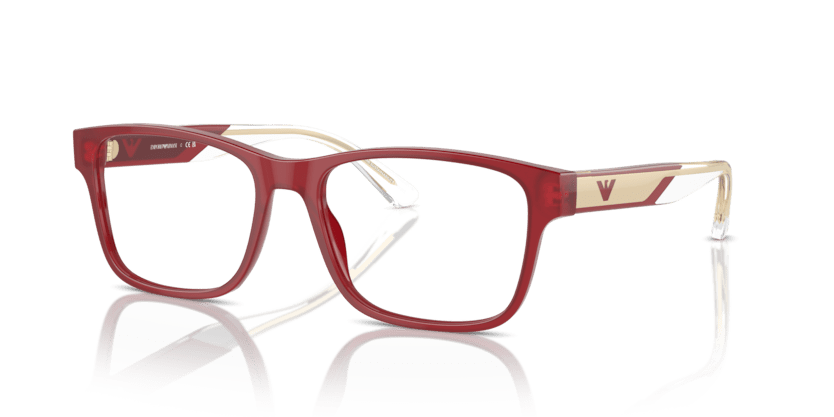 0EA3239 - Emporio Armani - Red - (Shiny Bordeaux 6093) - 53 - 17 - 145 MM - Ardor Eyewear 8056262034620