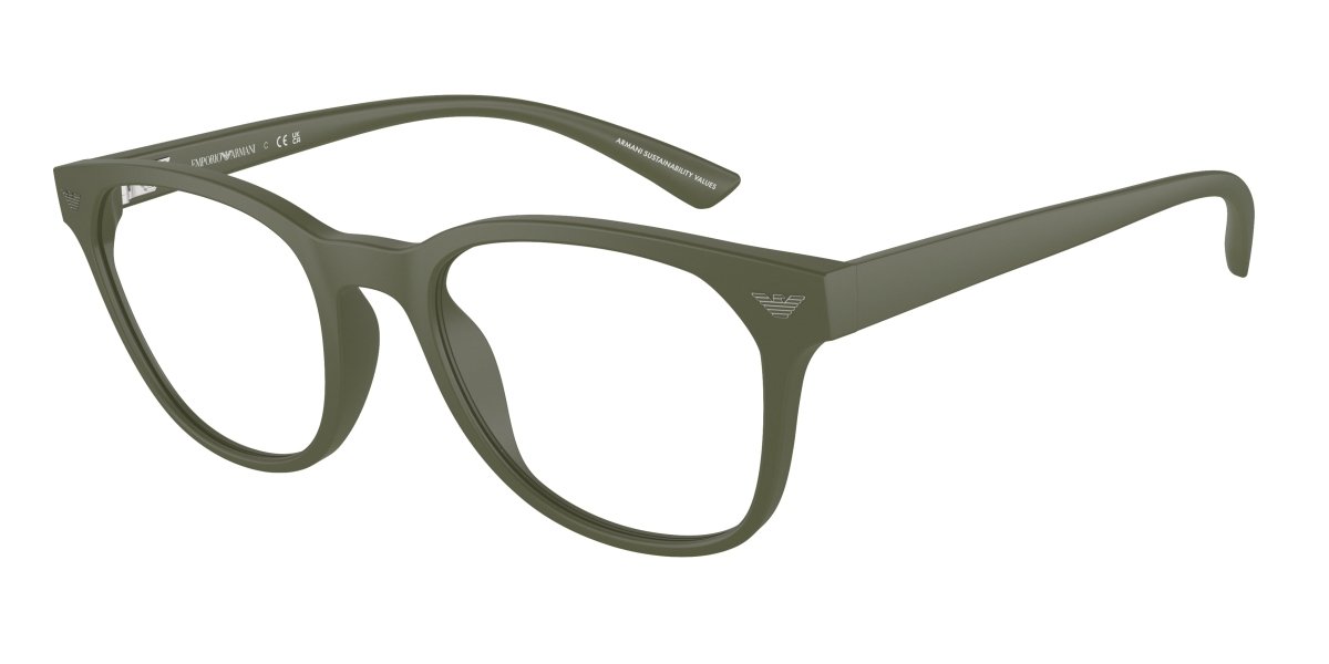 0EA3240U - Emporio Armani - Green - (Matte Green 6099) - 50 - 20 - 145 MM - Ardor Eyewear 8056262035115