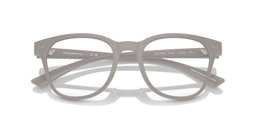 0EA3240U - Emporio Armani - Grey - (Matte Light Grey 6100) - 50 - 20 - 145 MM - Ardor Eyewear 8056262035139