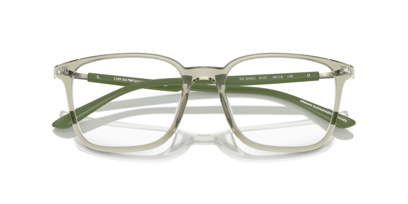 0EA3242U - Emporio Armani - Green - (Shiny Transparent Green 6107) - 52 - 19 - 145 MM - Ardor Eyewear 8056262036334