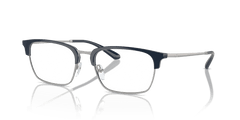 0EA3243 - Emporio Armani - Blue - (Shiny Blue/Matte Silver 3045) - 53 - 18 - 145 MM - Ardor Eyewear 8056262039076