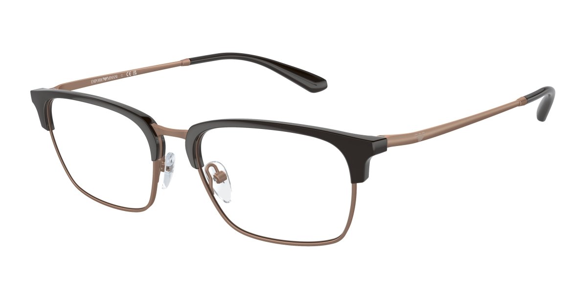 0EA3243 - Emporio Armani - Brown - (Shiny Brown/Matte Pink Gold 3201) - 53 - 18 - 145 MM - Ardor Eyewear 8056262039090