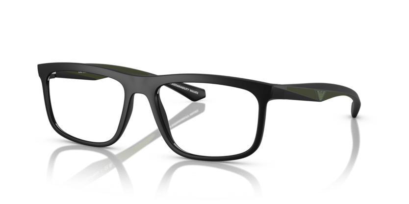 0EA3246 - Emporio Armani - Black - (Matte Black 5001) - 53 - 17 - 145 MM - Ardor Eyewear 8056262234389