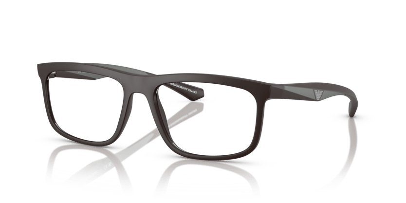 0EA3246 - Emporio Armani - Brown - (Matte Brown 6186) - 53 - 17 - 145 MM - Ardor Eyewear 8056262234440