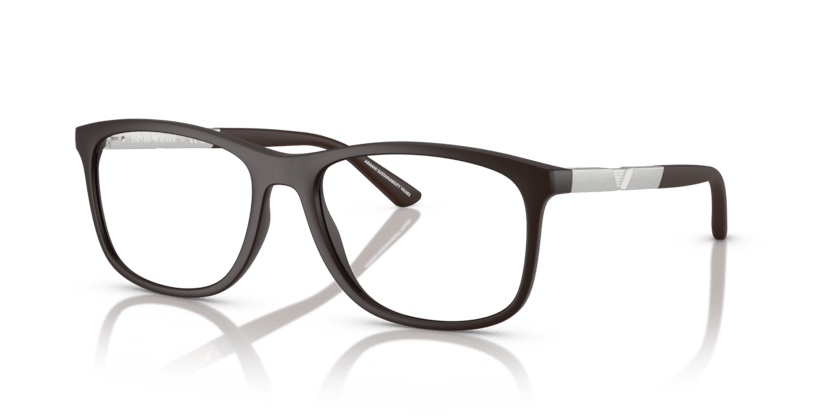 0EA3247 - Emporio Armani - Brown - (Matte Dark Brown 6186) - 53 - 17 - 145 MM - Ardor Eyewear 8056262236673