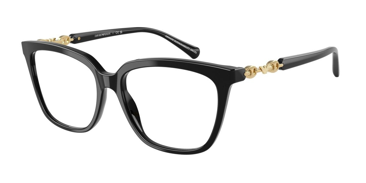 0EA3248 - Emporio Armani - Black - (Shiny Black 5017) - 53 - 16 - 140 MM - Ardor Eyewear 8056262242865