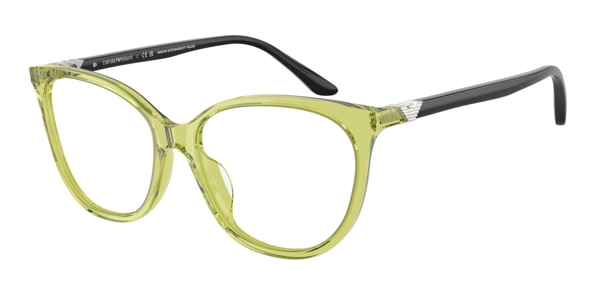 0EA3249U - Emporio Armani - Green - (Shiny Transparent Green 6199) - 53 - 16 - 140 MM - Ardor Eyewear 8056262243497