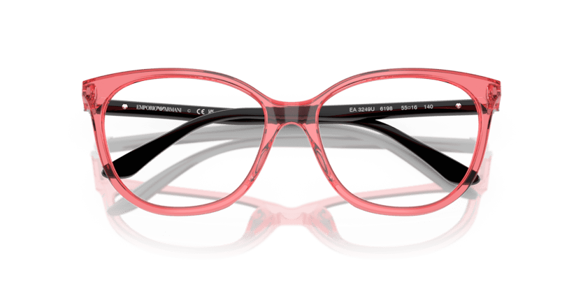 0EA3249U - Emporio Armani - Red - (Shiny Transparent Red 6198) - 53 - 16 - 140 MM - Ardor Eyewear 8056262243473