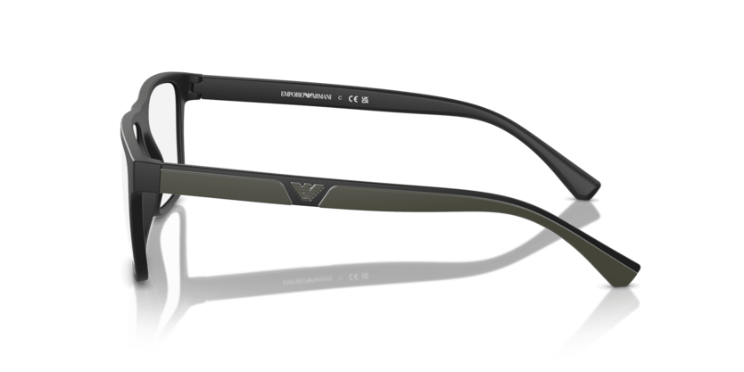 0EA4115 - Emporio Armani - Black - (Matte Black 58531W) - 54 - 18 - 145 MM - Ardor Eyewear 8056597224550