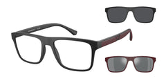 0EA4115 - Emporio Armani - (Matte Black) Clear - 54 - 18 - 145 MM - Ardor Eyewear 8053672868777