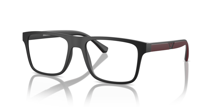 0EA4115 - Emporio Armani - (Matte Black) Clear - 54 - 18 - 145 MM - Ardor Eyewear 8053672868777