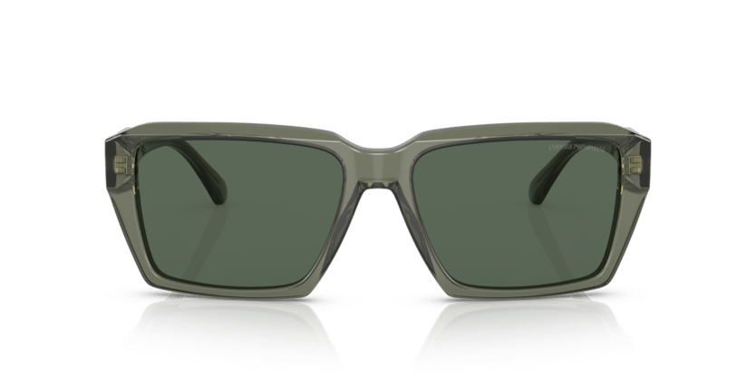 0EA4186 - Emporio Armani - (Shiny Transparent Green) Dark Green - 58 - 17 - 145 MM - Ardor Eyewear 8056597765213