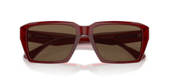 0EA4186 - Emporio Armani - (Shiny Transparent Red) Dark Brown - 58 - 17 - 145 MM - Ardor Eyewear 8056597765183