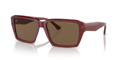 0EA4186 - Emporio Armani - (Shiny Transparent Red) Dark Brown - 58 - 17 - 145 MM - Ardor Eyewear 8056597765183