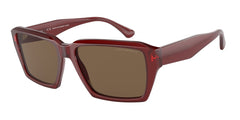 0EA4186 - Emporio Armani - (Shiny Transparent Red) Dark Brown - 58 - 17 - 145 MM - Ardor Eyewear 8056597765183