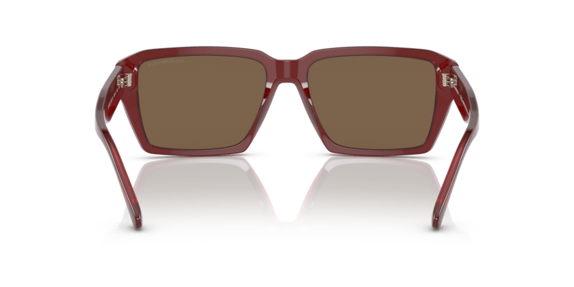 0EA4186 - Emporio Armani - (Shiny Transparent Red) Dark Brown - 58 - 17 - 145 MM - Ardor Eyewear 8056597765183