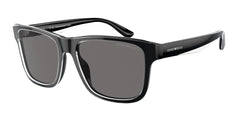 0EA4208 - Emporio Armani - (Shiny Black/Top Crystal) Dark Grey Polarized - 56 - 18 - 145 MM - Ardor Eyewear 8056597948111