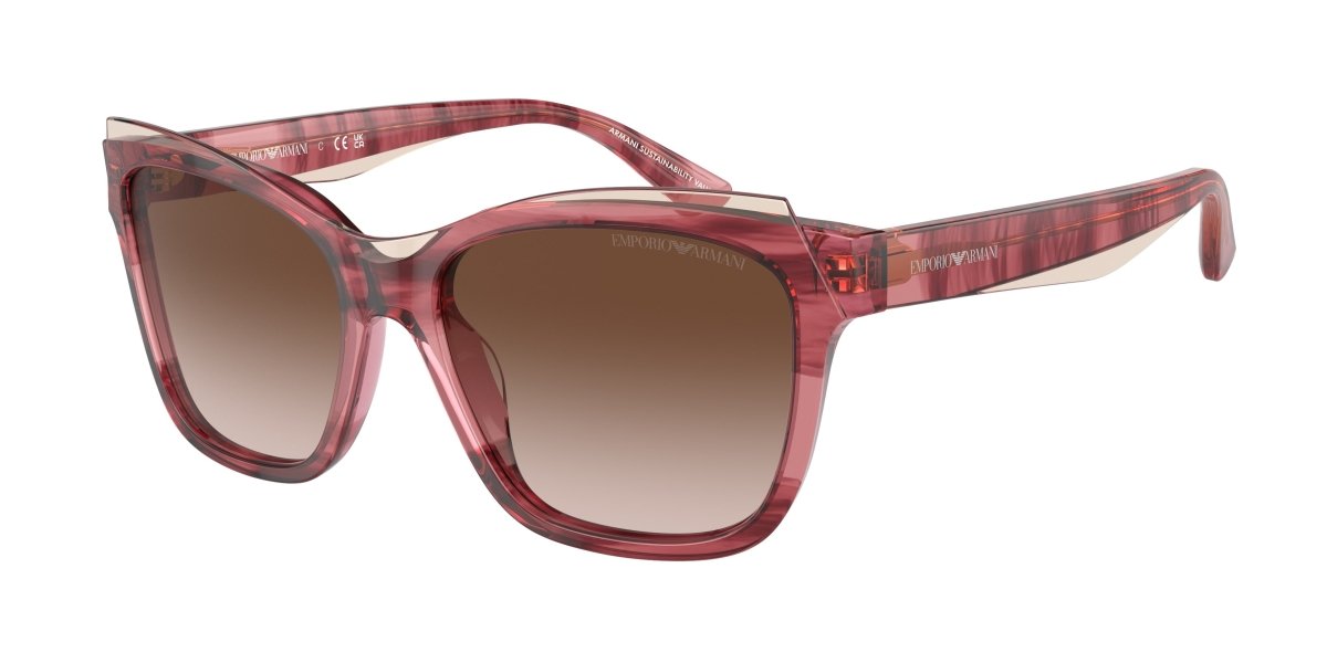 0EA4209 - Emporio Armani - (Shiny Bordeaux/Top Light Brown) Gradient Brown - 54 - 17 - 140 MM - Ardor Eyewear 8056597948203