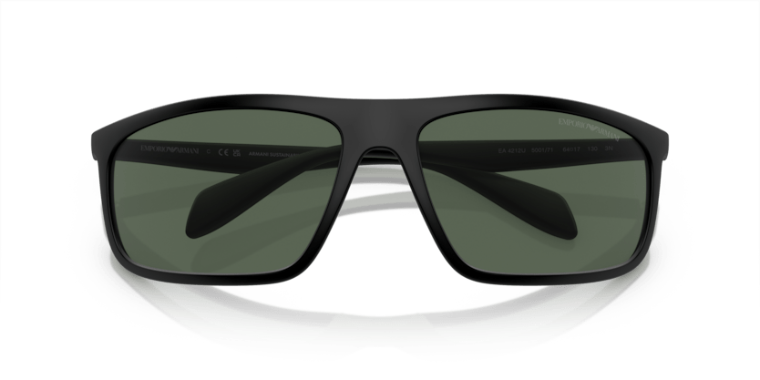 0EA4212U - Emporio Armani - (Matte Black/Rubber Green) Dark Green - 64 - 17 - 130 MM - Ardor Eyewear 8056597946377