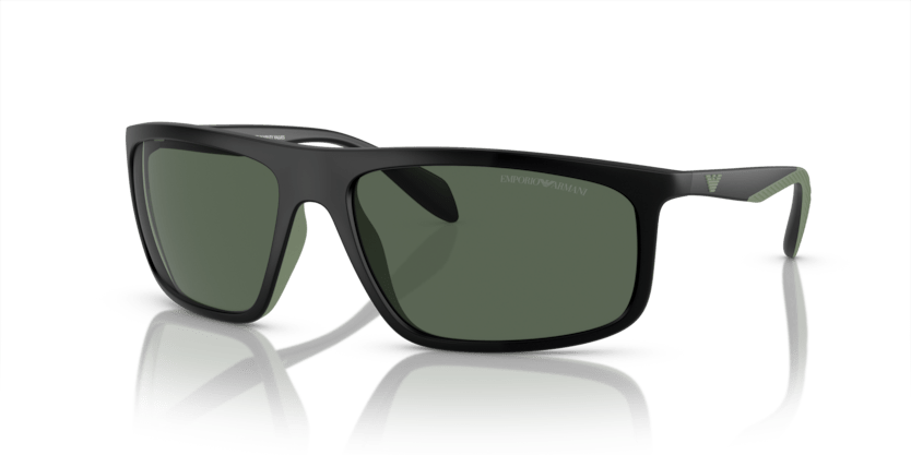 0EA4212U - Emporio Armani - (Matte Black/Rubber Green) Dark Green - 64 - 17 - 130 MM - Ardor Eyewear 8056597946377