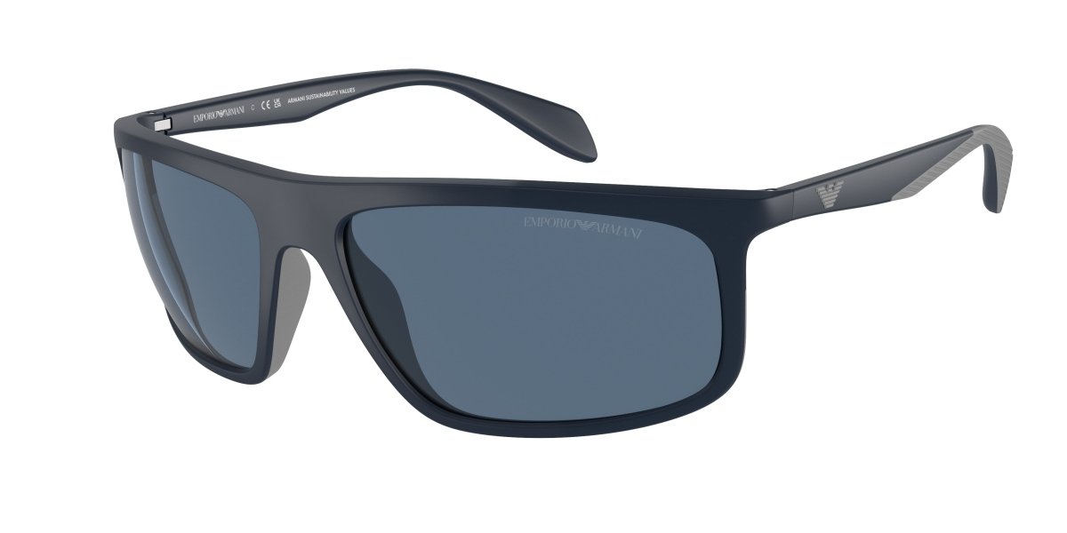 0EA4212U - Emporio Armani - (Matte Blue/Rubber Grey) Dark Blue - 64 - 17 - 130 MM - Ardor Eyewear 8056597946384