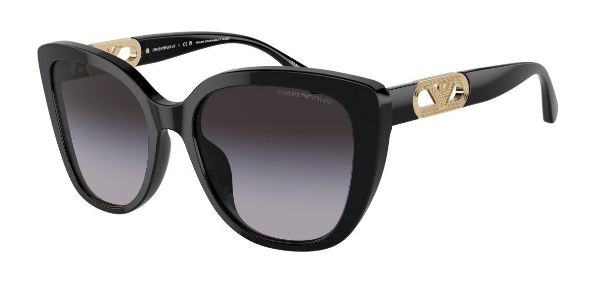 0EA4214U - Emporio Armani - (Shiny Black) Gradient Grey - 54 - 18 - 140 MM - Ardor Eyewear 8056597968119