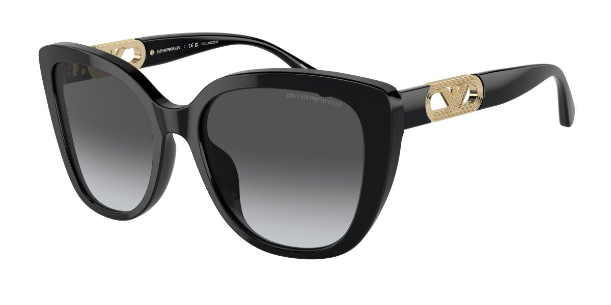 0EA4214U - Emporio Armani - (Shiny Black) Polar Grey Gradient Polarized - 54 - 18 - 140 MM - Ardor Eyewear 8056597954440