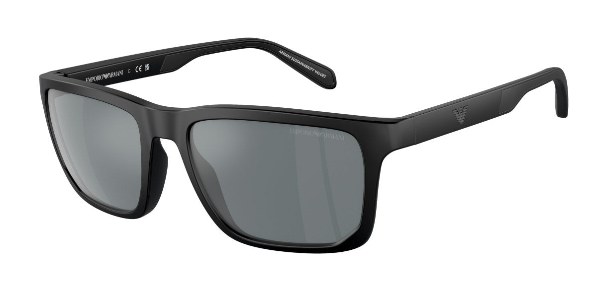 0EA4219 - Emporio Armani - (Matte Black) Grey Mirror Black - 57 - 18 - 145 MM - Ardor Eyewear 8056262035740