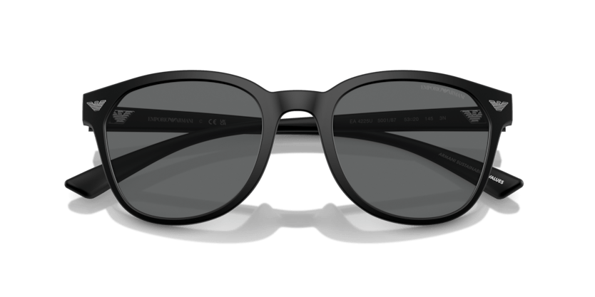 0EA4225U - Emporio Armani - (Matte Black) Dark Grey - 53 - 20 - 145 MM - Ardor Eyewear 8056262078471