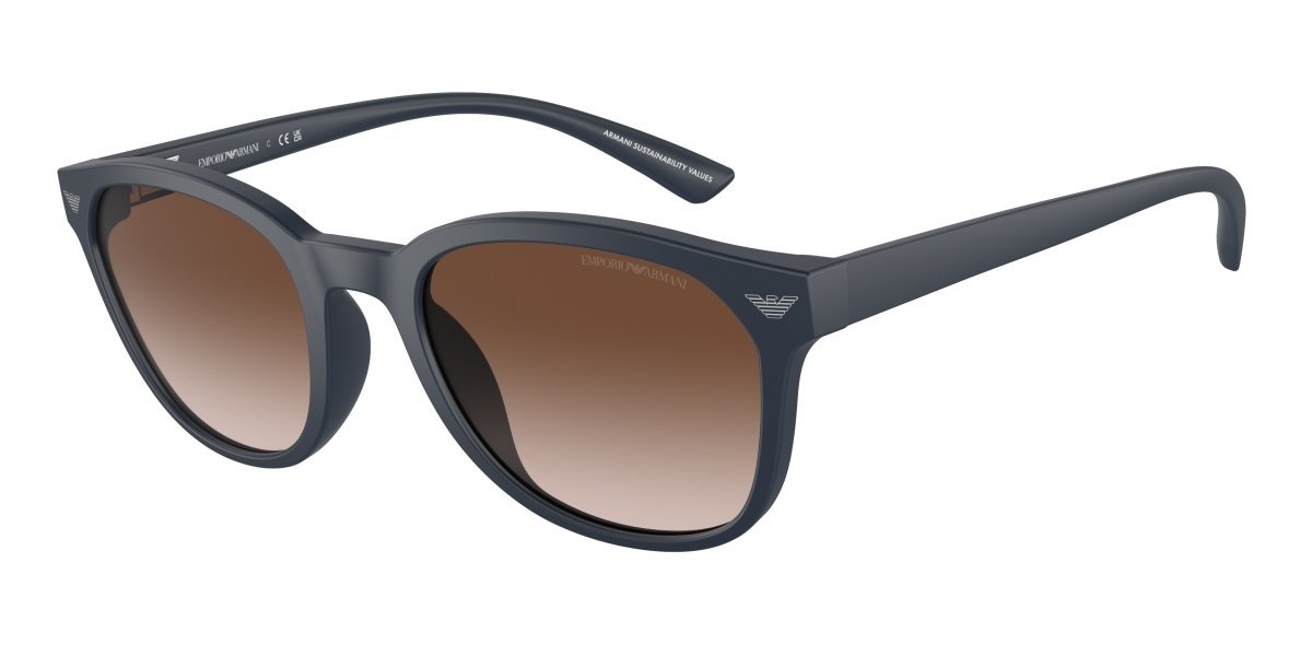 0EA4225U - Emporio Armani - (Matte Blue) Gradient Brown - 53 - 20 - 145 MM - Ardor Eyewear 8056262078488